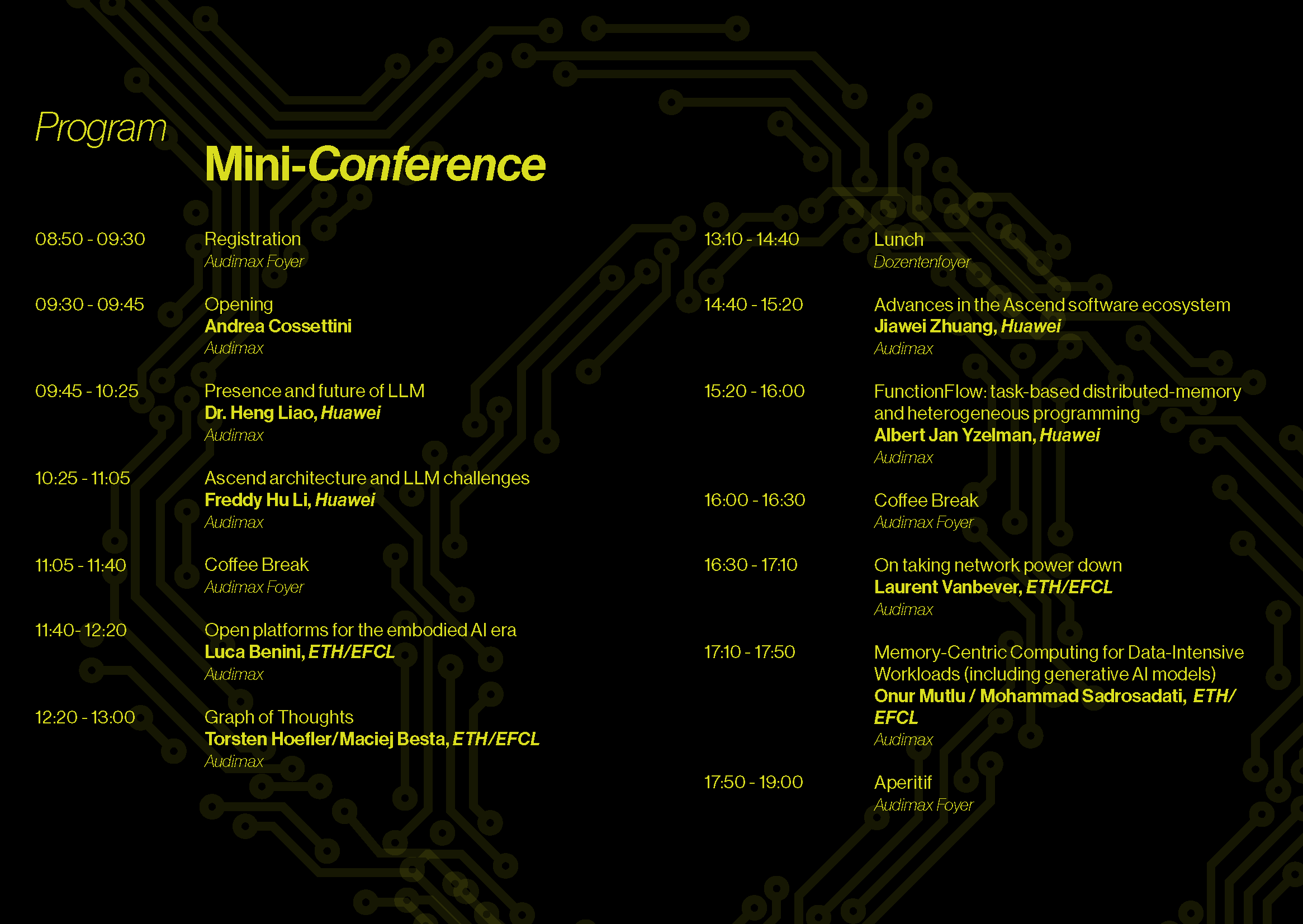 Mini-Conference Program